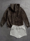 Women's Leopard Print Hoodie