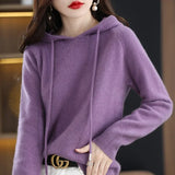 Women's Casual Hooded Sweater Pullover