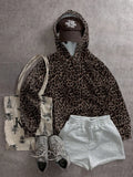Women's Leopard Print Hoodie
