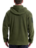 Men's Military Style Fleece Zip-up Jacket/Hoodie