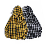 Yellow Plaid Button Up