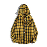 Yellow Plaid Button Up