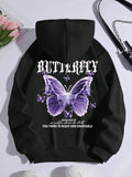 Women's Purple Butterfly Hoodie