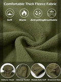 Men's Military Style Fleece Zip-up Jacket/Hoodie