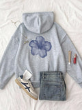 Women's Oversized Hibiscus Hoodie