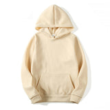 Men's Spring/Autumn Plain Hoodie