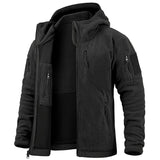 Men's Military Style Fleece Zip-up Jacket/Hoodie